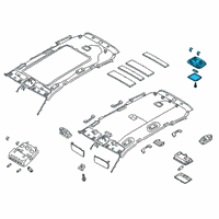OEM 2019 Hyundai Santa Fe Lamp Assembly-Luggage Compartment Diagram - 92620-1U001-UUE