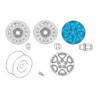 OEM 1997 Toyota Camry Wheel, Alloy Diagram - 42611-06120