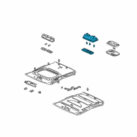 OEM 2000 Honda Insight Light Assembly, Front Interior (Clear Gray) Diagram - 34250-SZ3-003ZG