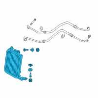 OEM 2015 BMW X4 Engine Oil Cooler Diagram - 17-21-7-601-536