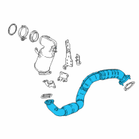 OEM 2017 Chevrolet Cruze Front Pipe Diagram - 39171259