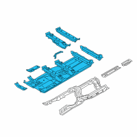 OEM 2020 BMW 740i xDrive FLOOR PANEL LEFT Diagram - 41-00-7-401-641