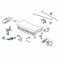 OEM Honda Cylinder, Trunk Diagram - 74861-S82-A11