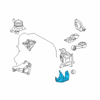 OEM Scion xD Side Mount Bracket Diagram - 12325-37030