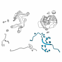 OEM Nissan Altima Hose & Tube Assy-Power Steering Diagram - 49720-3TA3A