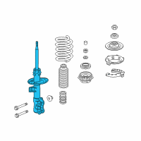 OEM Honda HR-V Shock Absorber Unit, Left Front Diagram - 51621-T7W-A01