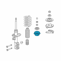 OEM 2019 Honda Fit Rubber, Front Shock Absorber Mounting Diagram - 51920-TG0-T01