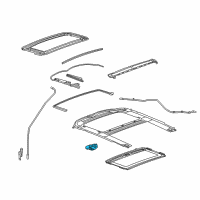 OEM 2012 Buick LaCrosse Window Shade Motor Diagram - 20907469