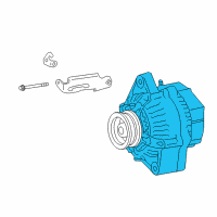 OEM 2009 Toyota Corolla Alternator Diagram - 27060-37041