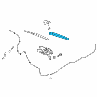 OEM 2021 Kia Rio Rear Windshield Wiper Arm Diagram - 98815H9000