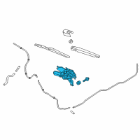 OEM 2019 Kia Rio Motor & Linkage Assembly Diagram - 98700H9000