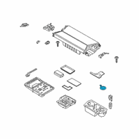 OEM 2021 BMW Z4 RUBBER INSERT, CUP HOLDER:511606 Diagram - 51-16-6-809-124