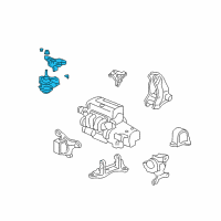 OEM 2004 Acura RSX Rubber Assembly, Engine Side Mounting Diagram - 50820-S6M-023