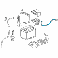 OEM 2017 Chevrolet Malibu Positive Cable Diagram - 84076316