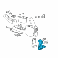 OEM 2001 Ford Explorer Sport Trac Rear Trim Panel Diagram - XL2Z-78045E24-CAA