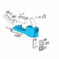 OEM Ford Explorer Sport Console Panel Diagram - 3L2Z-98045A36-BAA