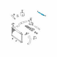 OEM 2000 Toyota Avalon Overflow Hose Diagram - 16472-0A060