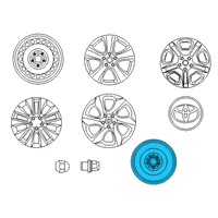 OEM 2022 Lexus RX450hL Wheel, Disc Diagram - 42611-48752