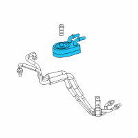 OEM 2009 Jeep Patriot Engine Oil Cooler Diagram - 4884757AE