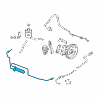 OEM 2008 Honda Odyssey Cooler, Power Steering Oil Diagram - 53765-SHJ-A01