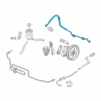 OEM 2007 Honda Odyssey Hose, Power Steering Feed (Driver Side) Diagram - 53713-SHJ-A01