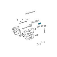 OEM GMC Acadia Limited Window Switch Diagram - 20958433