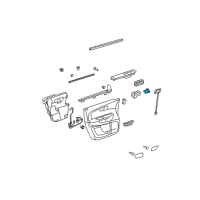 OEM GMC Mirror Switch Diagram - 22878301