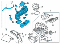 OEM Kia Carnival HOSE ASSY-AIR INTAKE Diagram - 28130R0300