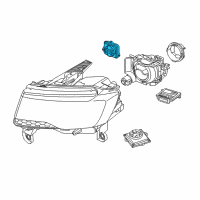 OEM Jeep Grand Cherokee Sensor-HEADLAMP LEVELING Diagram - 68248627AA