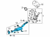 OEM 2022 Buick Encore GX Muffler & Pipe Assembly Diagram - 60004748