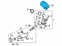 OEM 2021 Buick Encore GX Exhaust Heat Shield Diagram - 25203137