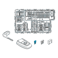 OEM 2015 Ford F-150 Maxi Fuse Diagram - DG9Z-14526-G