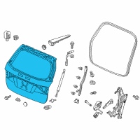 OEM Tailgate (DOT) Diagram - 68100-TK8-406ZZ