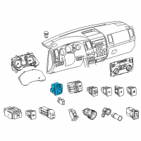 OEM 2019 Toyota Tundra Mirror Switch Diagram - 84870-0T020-C0