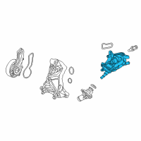 OEM 2017 Acura ILX Case, Thermostat Diagram - 19321-R4H-A00