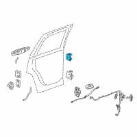 OEM 2008 GMC Sierra 1500 Upper Hinge Diagram - 25854398