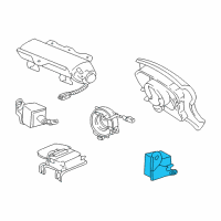 OEM 2002 Lexus LX470 Sensor, Air Bag, Front LH Diagram - 89174-69035