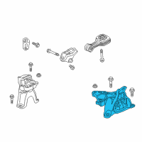 OEM 2018 Honda Civic Mounting, Trns (CVT) Diagram - 50850-TBA-A81