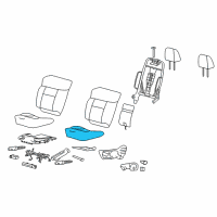 OEM 2004 Ford F-150 Seat Cushion Pad Diagram - 5L3Z-18632A23-AA