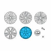 OEM Lexus ES350 Wheel, Temporary Spa Diagram - 4261B-06010