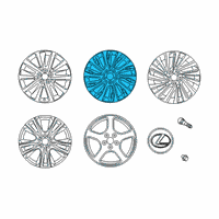 OEM 2019 Lexus ES350 Wheel, Disc Diagram - 42611-06C50