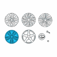 OEM Lexus ES250 Wheel, Disc Chrome P Diagram - 4261A-06190