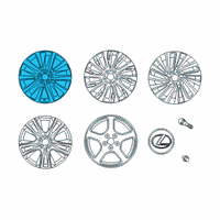 OEM Lexus ES350 Wheel, Disc Diagram - 42611-33D60