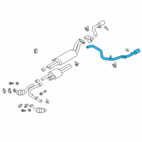 OEM Ford F-150 Tail Pipe Extension Diagram - HL3Z-5202-A