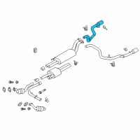 OEM 2017 Ford F-150 Tail Pipe Extension Diagram - HL3Z-5202-B