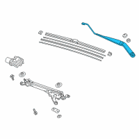 OEM 2021 Honda Civic Arm, Windshield Wiper Diagram - 76600-TBA-A01