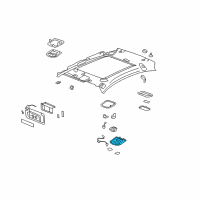 OEM Saturn Aura Bezel Asm-Roof Console Accessory Switch *Neutral L Diagram - 15276357
