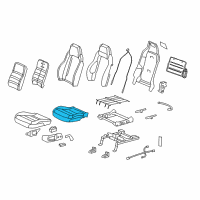 OEM 2013 Chevrolet Corvette Pad, Driver Seat Cushion Diagram - 19330721