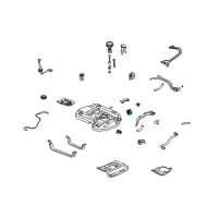 OEM Acura MDX Gasket, Fuel Filler Diagram - 17662-S50-013