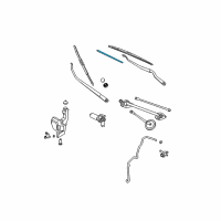 OEM Infiniti M37 Wiper Blade Driver Refill Diagram - 28895-CB08C